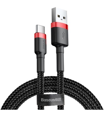 Baseus Cafule Series USB-A / USB-C 0,5m opleten ern / erven kabel Sleva 15% na organizr kabel  