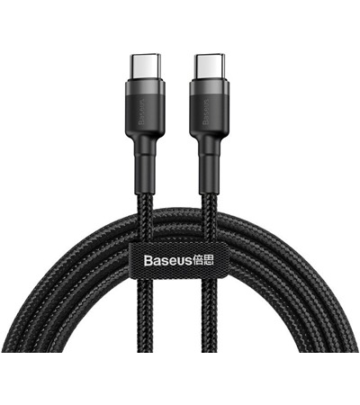 Baseus Cafule Series USB-C / USB-C 60W 1m opleten ern / ed kabel Sleva 15% na organizr kabel  
