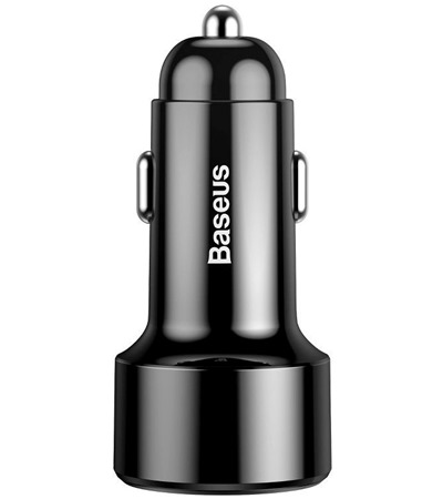 Baseus Magic Car 45W nabjeka do auta ern Tech-Protect PC6X6 prodluovac kabel 2m 6x zsuvka, 3x USB-A 3x USB-C 