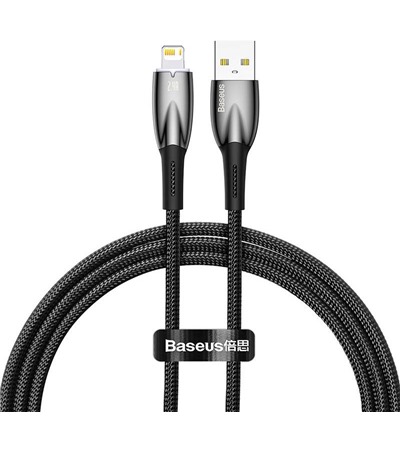 Baseus Glimmer USB-A / Lightning 1m opleten ern kabel Sleva 15% na organizr kabel  
