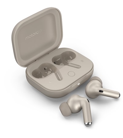 Motorola Moto Buds+ bezdr�tov� sluch�tka s aktivn�m potla�en�m hluku �ed� Tech-Protect PC6X6 prodlu�ovac� kabel 2m 6x z�suvka, 3x USB-A 3x USB-C 