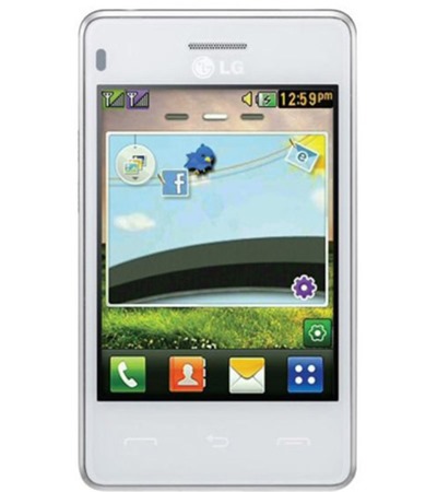 LG T375 Dual-SIM White