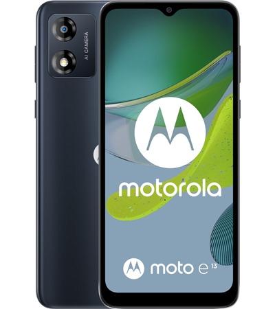 Motorola Moto E13 8GB / 128GB Dual SIM Cosmic Black 4smarts GaN Flex Pro 200W PD / QC nabjeka s prodluovacm adaptrem ,LDNIO SC10610 prodluovac kabel 2m 10x zsuvka, 5x USB-A, 1x USB-C bl ,Baseus Compact 30W PD / QC nabjeka ern 