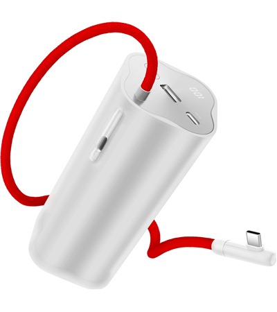 OnePlus SuperVOOC powerbanka 150W 20000mAh s integrovanm kabelem stbrn/erven Tech-Protect PC6X6 prodluovac kabel 2m 6x zsuvka, 3x USB-A 3x USB-C 