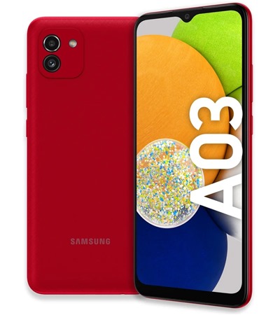 Samsung Galaxy A03 4GB / 64GB Dual SIM Red (SM-A035GZRGEUE)