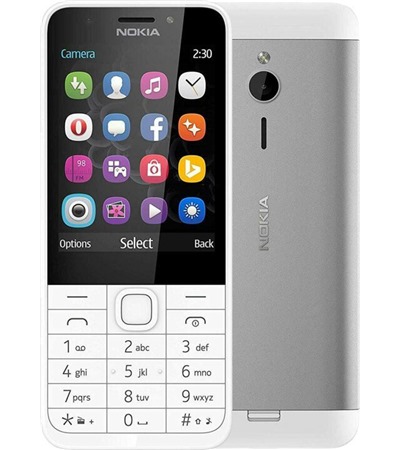 Nokia 230 Dual SIM White Silver
