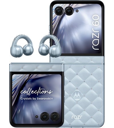 Motorola Razr 60 8GB / 256GB PANTONE Ice Melt Crystal by Swarovski + sluchtka Moto Buds Loop ZDARMA 33W nabjeka Motorola 
