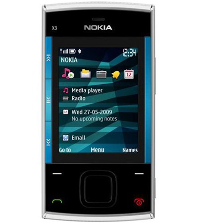 Nokia X3 Silver Blue