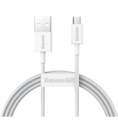 Baseus Superior Series USB-A / microUSB 2A 1m bílý kabel