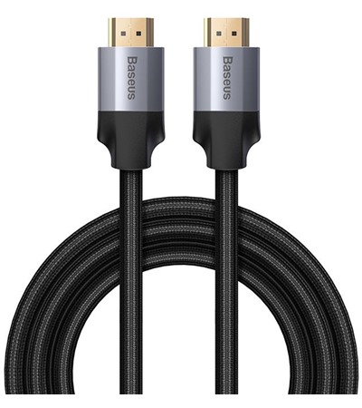 Baseus Enjoyment Series 4K HDMI 2.0 / HDMI 2.0, 3m ern kabel Sleva 15% na organizr kabel