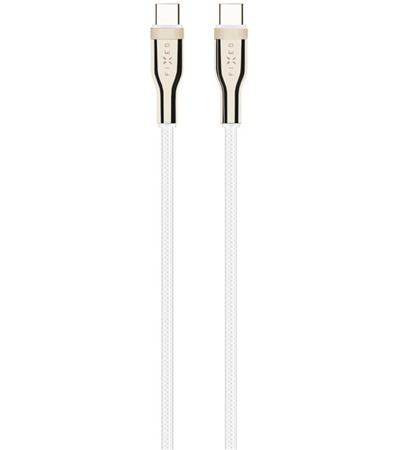 FIXED USB-C / USB-C 100W 0,5m bil� kabel Sleva 15% na organiz�r kabel�  