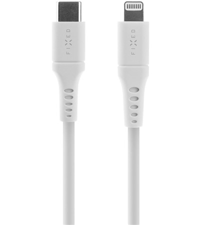 FIXED Liquid silicone USB-C / Lightning 60W 0,5m bl kabel Sleva 15% na organizr kabel