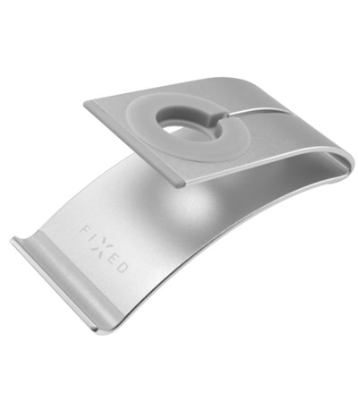 FIXED Frame WATCH hlinkov stojnek na stl pro hodinky, mobiln telefony a tablety stbrn