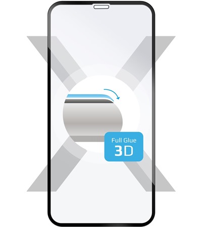 FIXED 3D Full-Cover tvrzen sklo pro Apple iPhone 11 / XR Full Frame ern