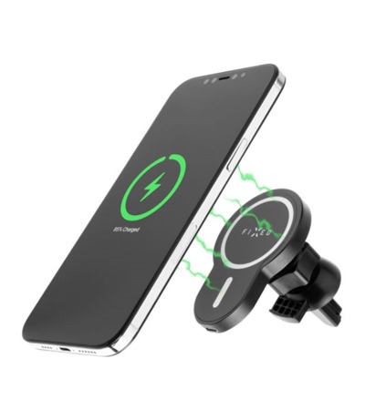 FIXED MagClick 15W drk s bezdrtovm nabjenm a podporou MagSafe ern