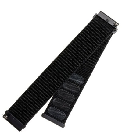 FIXED Nylon Strap nylonový řemínek 20mm Quick Release pro smartwatch černý