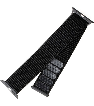 FIXED Nylon Strap nylonov emnek pro Apple Watch42 / 44 / 45 / 49mm ern