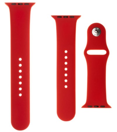 FIXED Silicone Strap Set silikonov�ch �em�nk� pro Apple Watch 42 / 44 / 45 / 49mm �erven�