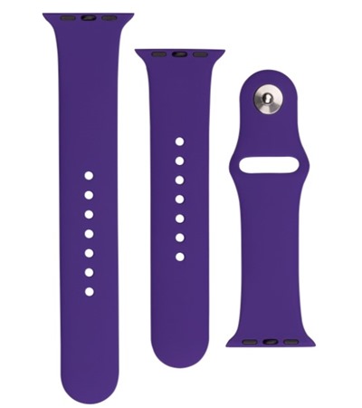 FIXED Silicone Strap Set silikonov�ch �em�nk� pro Apple Watch 38 / 40 / 41mm tmav� fialov�
