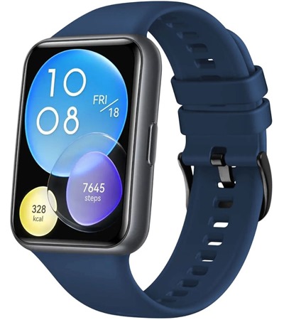 FIXED Silicone Strap silikonov emnek pro Huawei Watch Fit 2 modr