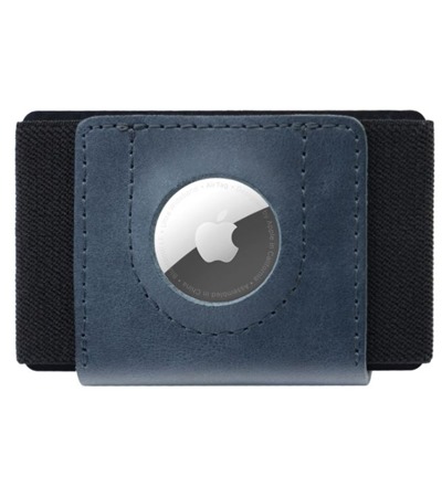 FIXED Tiny Wallet for AirTag kožená peněženka z pravé hovězí kůže hnědá