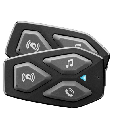 CellularLine Interphone U-COM3 Bluetooth headset pro uzaven a oteven pilby Twin Pack