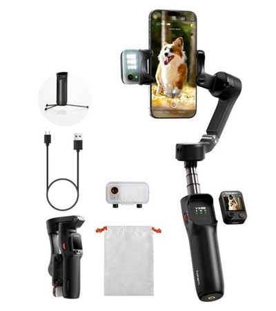 Hohem iSteady V3 Ultra stabiliztor ern Tech-Protect PC6X6 prodluovac kabel 2m 6x zsuvka, 3x USB-A 3x USB-C 