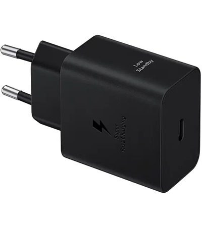 Samsung 45W nabjeka USB-C s kabelem USB-C ern (EP-T4511XBEGEU) Tech-Protect PC6X6 prodluovac kabel 2m 6x zsuvka, 3x USB-A 3x USB-C 