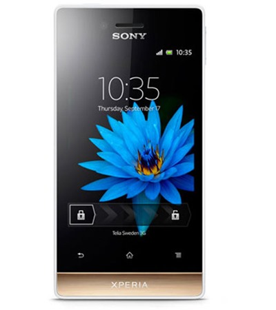 Sony ST23i Xperia Miro White / Gold