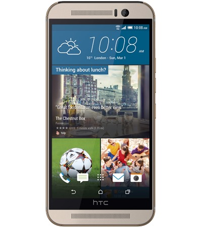 HTC ONE M9 32GB Gold on Silver