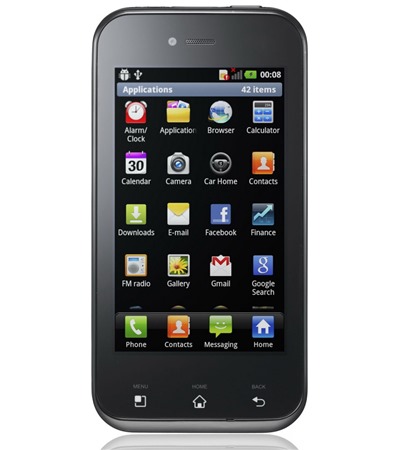 LG E730 Optimus Sol Black Titan Silver