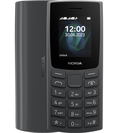 Nokia 105 (2023) Dual SIM Charcoal 4smarts GaN Flex Pro 200W PD / QC nabíječka s prodlužovacím adaptérem ,ZDARMA CELLFISH kabel