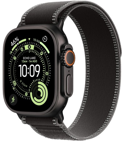 Apple Watch Ultra 3 Black + Black/Charcoal Trail Loop M/L