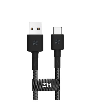 Xiaomi Mi Braided USB-A/USB-C černý kabel