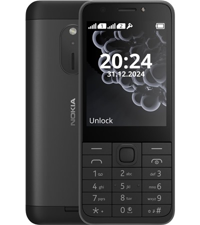 Nokia 230 (2024) Dual SIM Black 4smarts GaN Flex Pro 200W PD / QC nabjeka s prodluovacm adaptrem ,LDNIO SC10610 prodluovac kabel 2m 10x zsuvka, 5x USB-A, 1x USB-C bl ,Baseus Compact 30W PD / QC nabjeka ern 