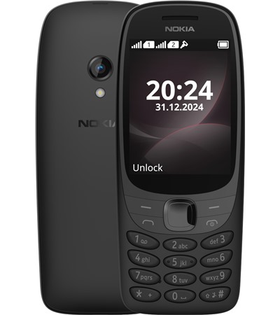 Nokia 6310 (2024) Dual SIM Black LDNIO SC10610 prodluovac kabel 2m 10x zsuvka, 5x USB-A, 1x USB-C bl 