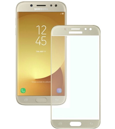 Vmax tvrzen sklo pro Samsung Galaxy J7 2017 Full-Frame zlat