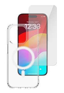 4smarts 360 Protection set: tvrzen sklo + zadn kryt s MagSafe magnety pro Apple iPhone 15 Pro