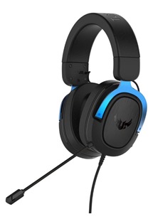 ASUS TUF Gaming H3 drátová herní sluchátka přes hlavu černá / modrá - PROMO