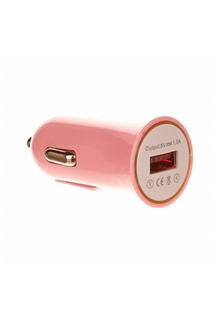 OEM 5W nabíjecí adaptér do auta s USB-A portem růžový