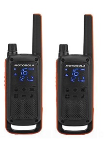 Motorola Talkabout TLKR T82 vysílačky, 2ks oranžové / černé