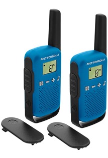 Motorola Talkabout TLKR T42 vysílačky, 2ks modré