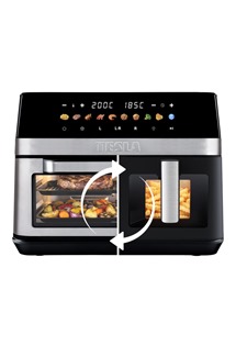 TESLA AirCook DualZone Q787 XXL Deluxe - multifunk�n� du�ln� digit�ln� horkovzdu�n� frit�za