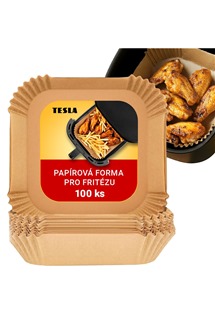 TESLA AirCook QB2058 - pap�rov� forma pro horkovzdu�nou frit�zu 20 x 20 cm (100 ks)