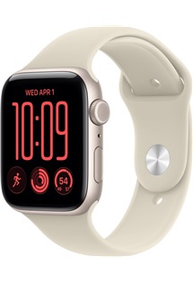 Apple Watch SE 3 44mm Starlight + Sand Sport Band S/M