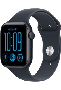 Apple Watch SE 3 44mm Midnight + Navy Blue Sport Band M/L