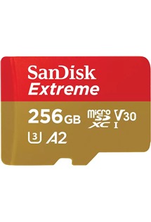 SanDisk Extreme microSDXC 256GB 160MB/s + SD adaptér (SDSQXA1-256G-GN6MA)