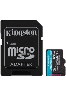 Kingston microSDXC 128GB Canvas Go! Plus + SD adaptér