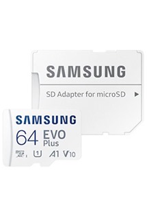 Samsung EVO+ microSDXC 64GB + SD adaptér (MB-MC64KA/EU)