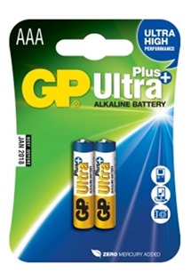 GP AAA Ultra Plus alkalická baterie, 2ks